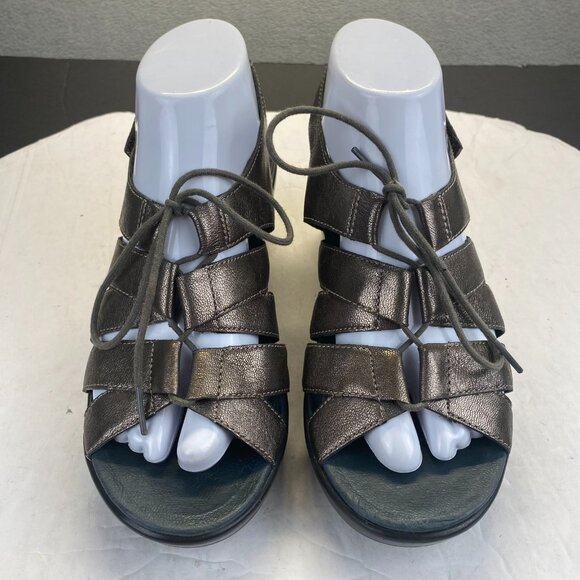 Dansko Women’s Janet Metatarsal Pewter Sz 7.5-8 EUR 38 Slingback Sandal Clog - Picture 1 of 12